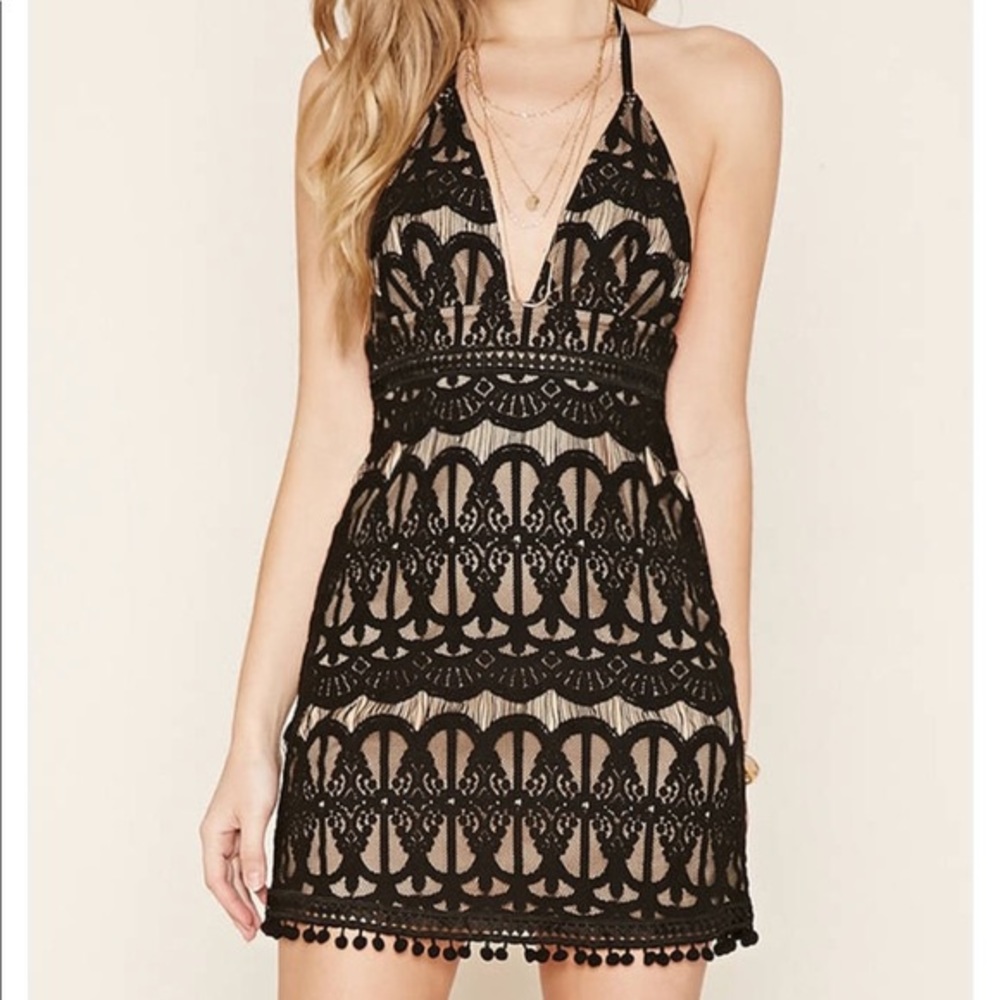 Black lace dress